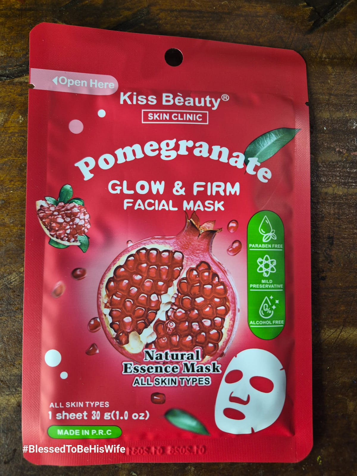 Face Mask - Pomegranate - Glow & Firm