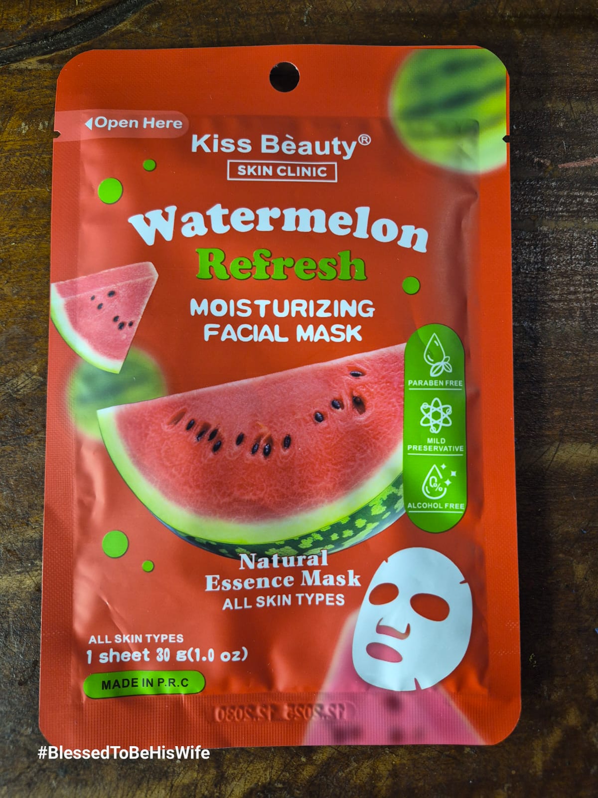 Face Mask - Watermelon - Moisturizing