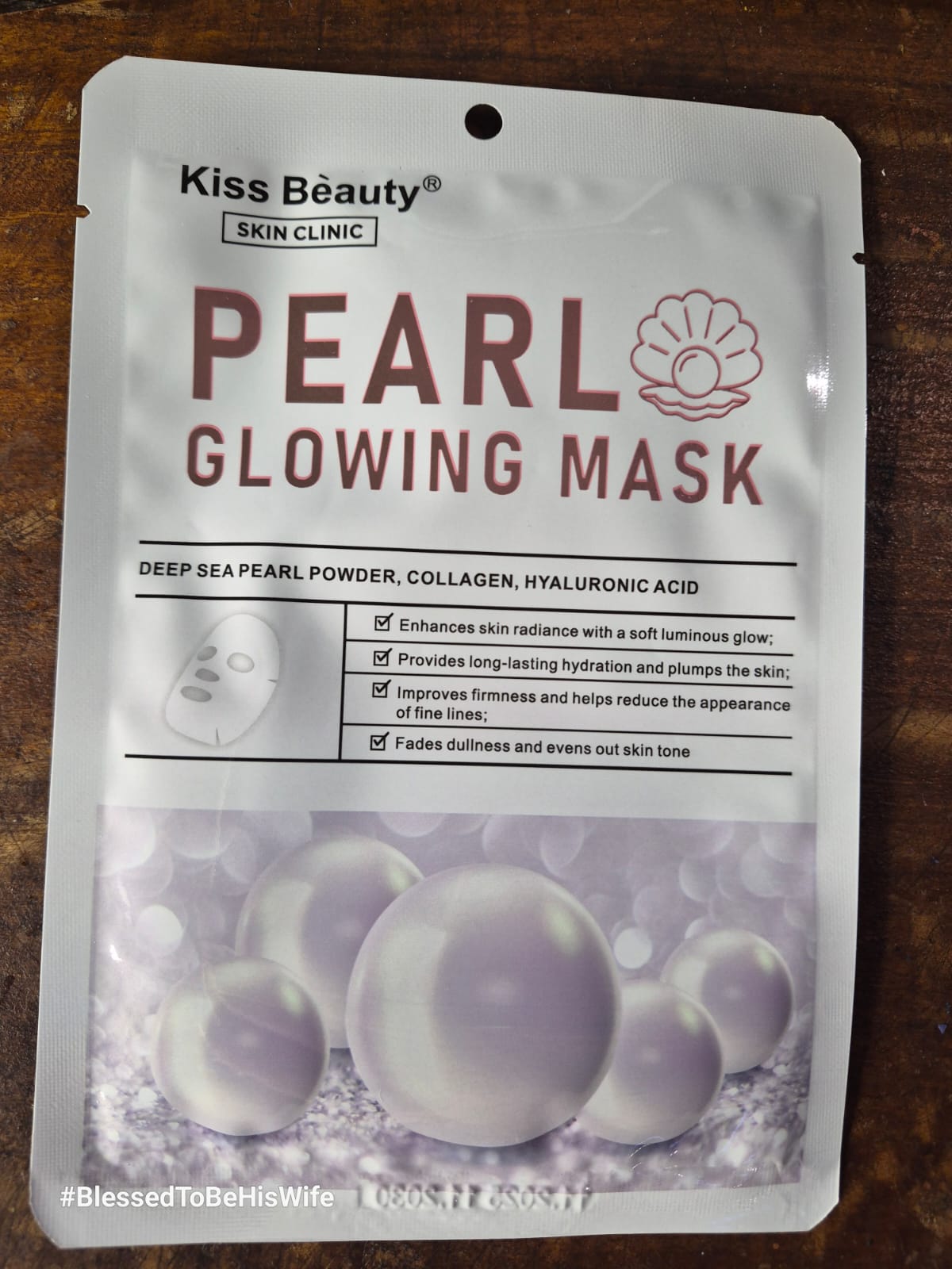 Face Mask - Pearl - Glowing