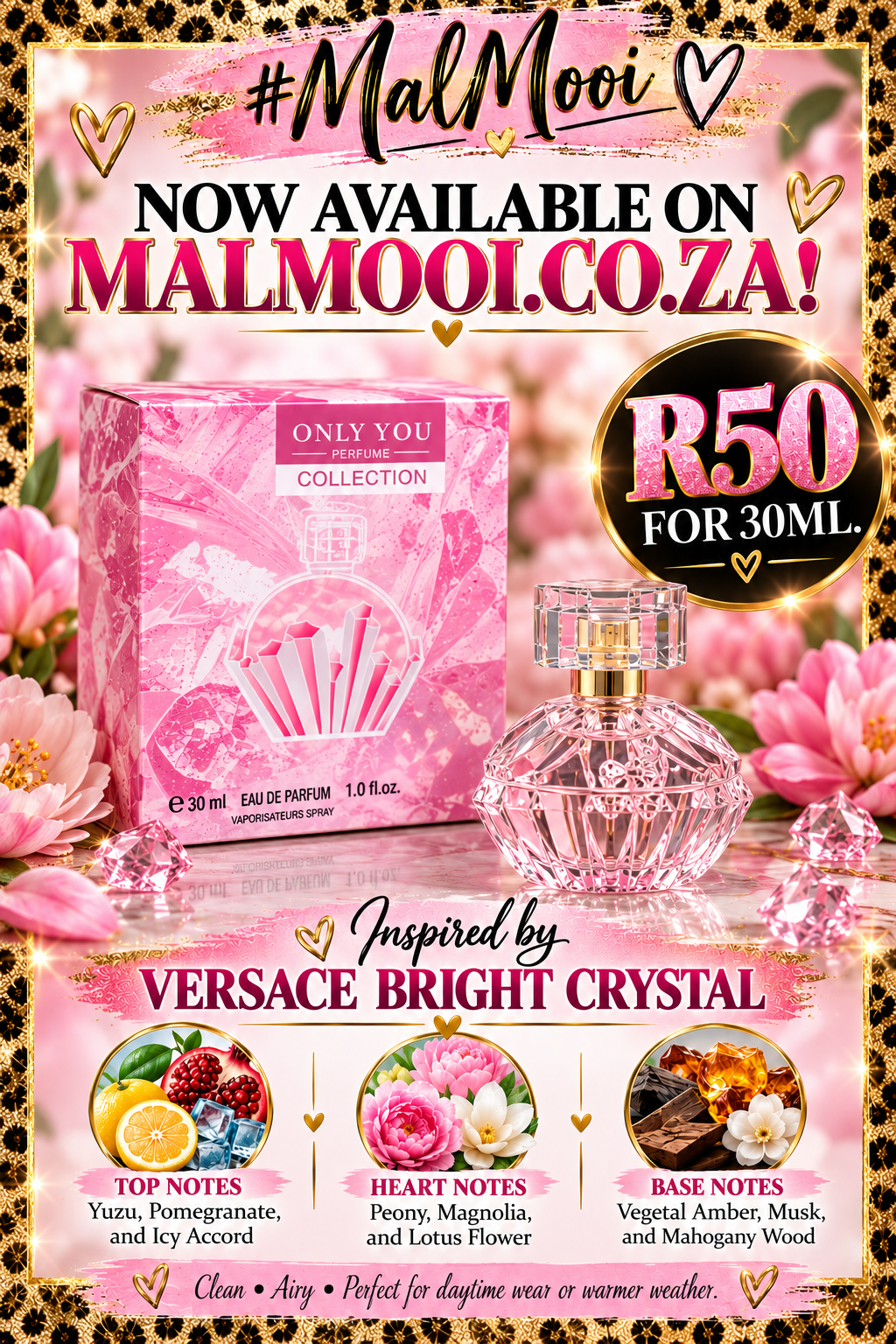 Only You No 8172 - 30ml - Inspired by Versace Bright Crystal
