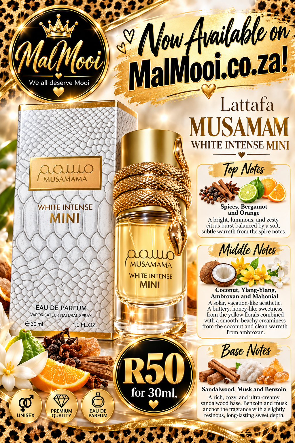 Lataffa Musama White Intense Mini - 30ml - Unisex