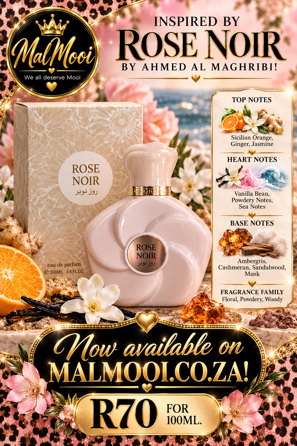Rose Noir - 100ml - Inspired me Rose Noir by Ahmed Al Maghribi.