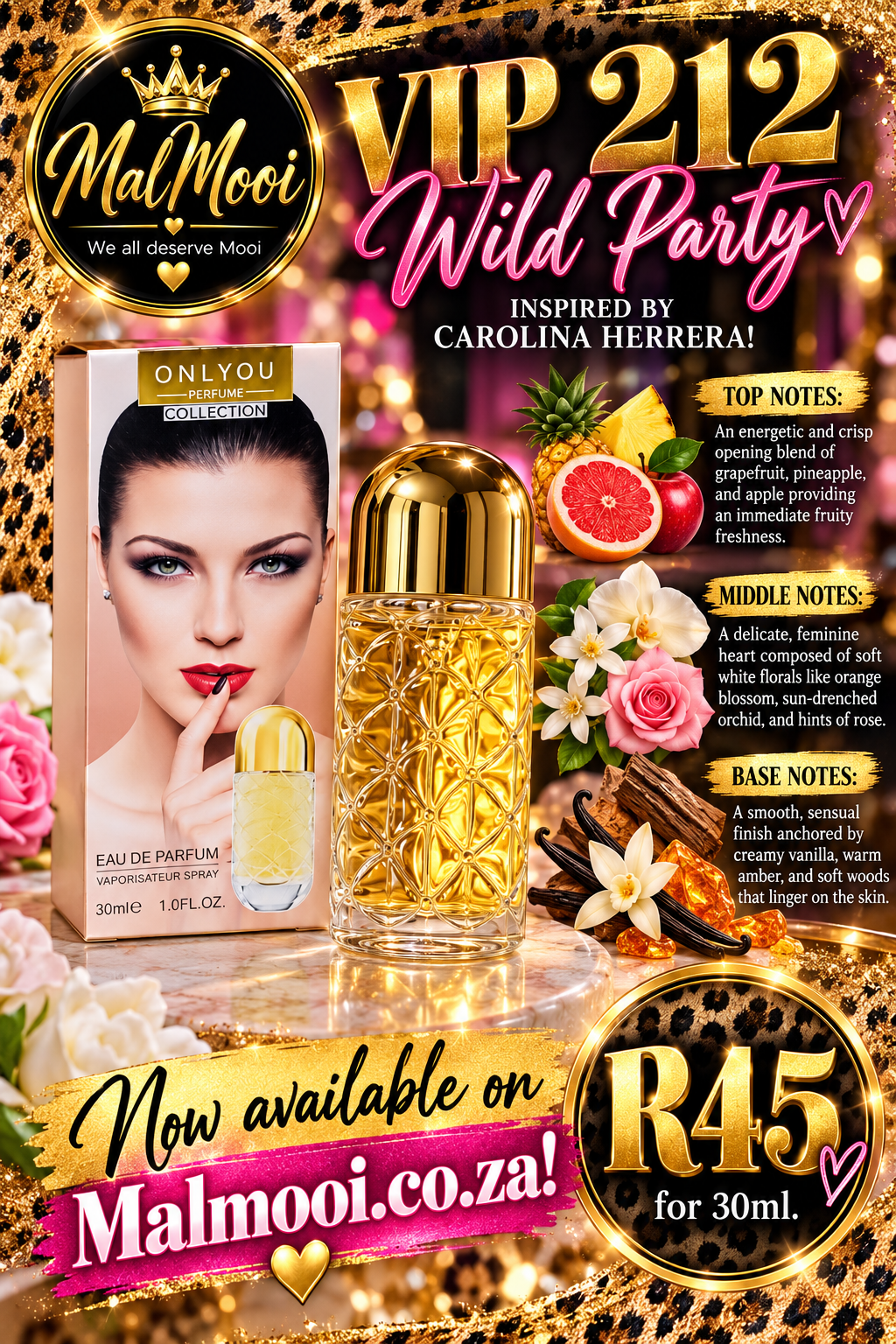 Only You No 830 - 30ml - VIP 212 Wild Party - Inspired by Carolina Herrera