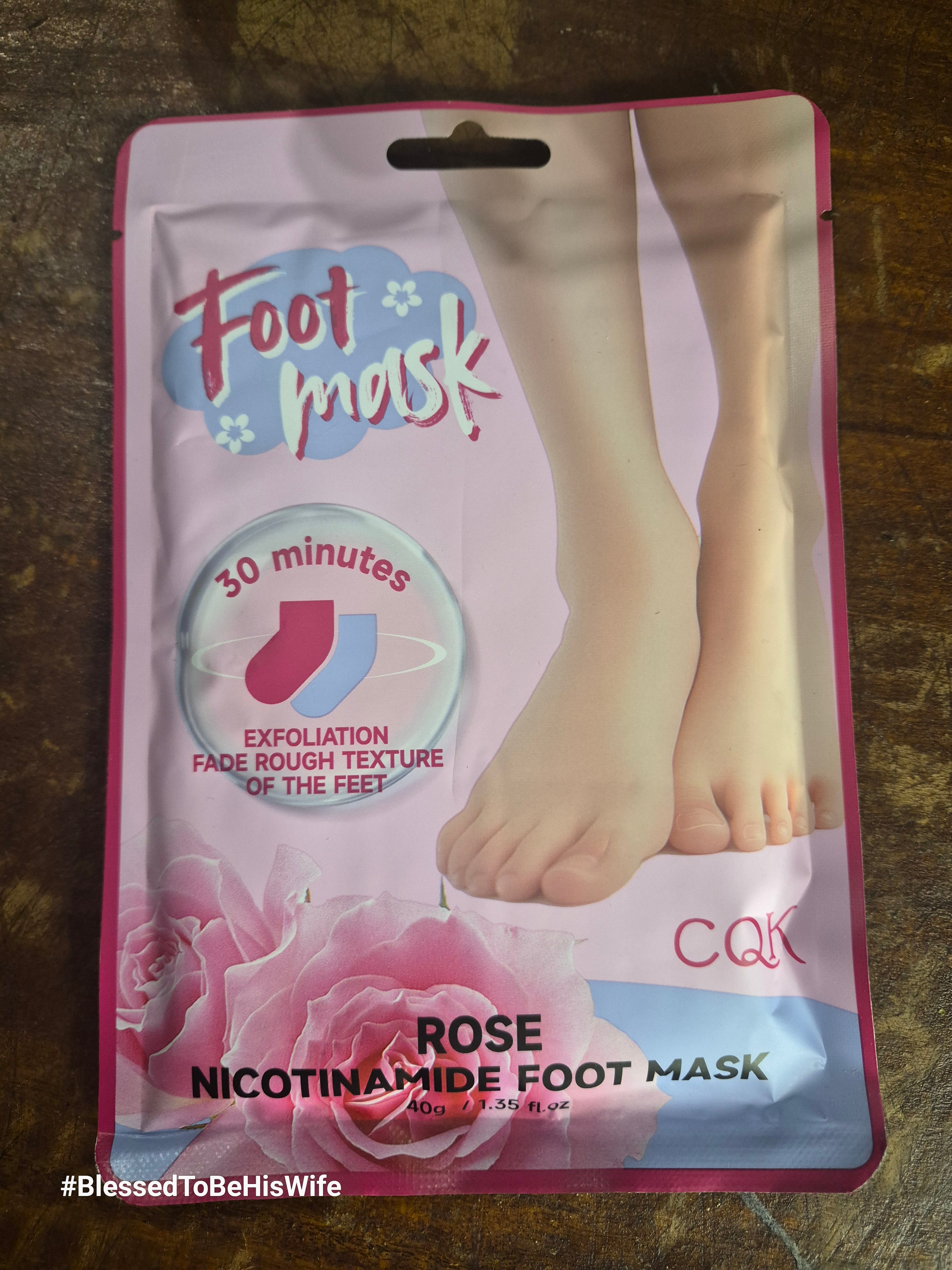 Foot Mask - Rose Nicotinamide