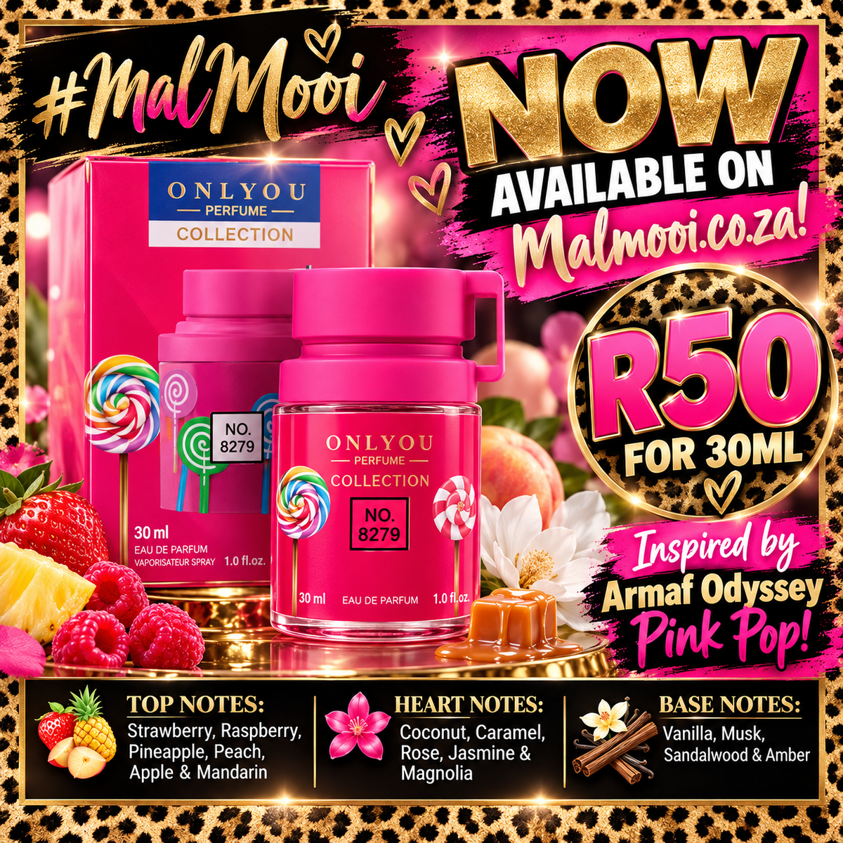 Only You No 8279 - 30ml - Inspired by Armaf Odyssey Pink Pop