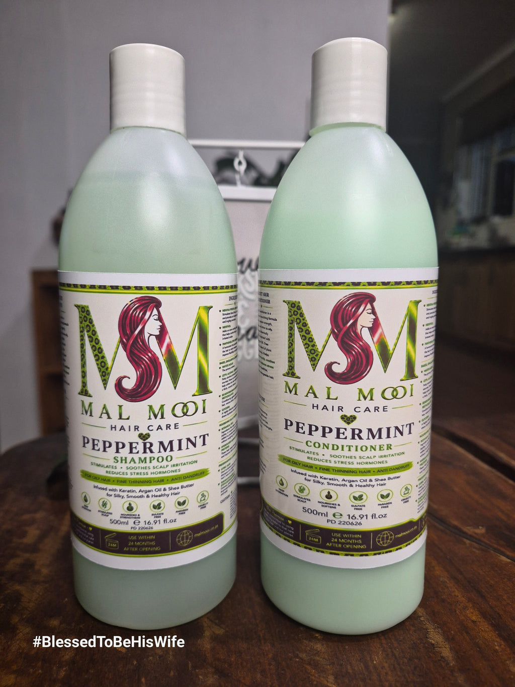 Peppermint Shampoo and Conditioner Set - 500ml each