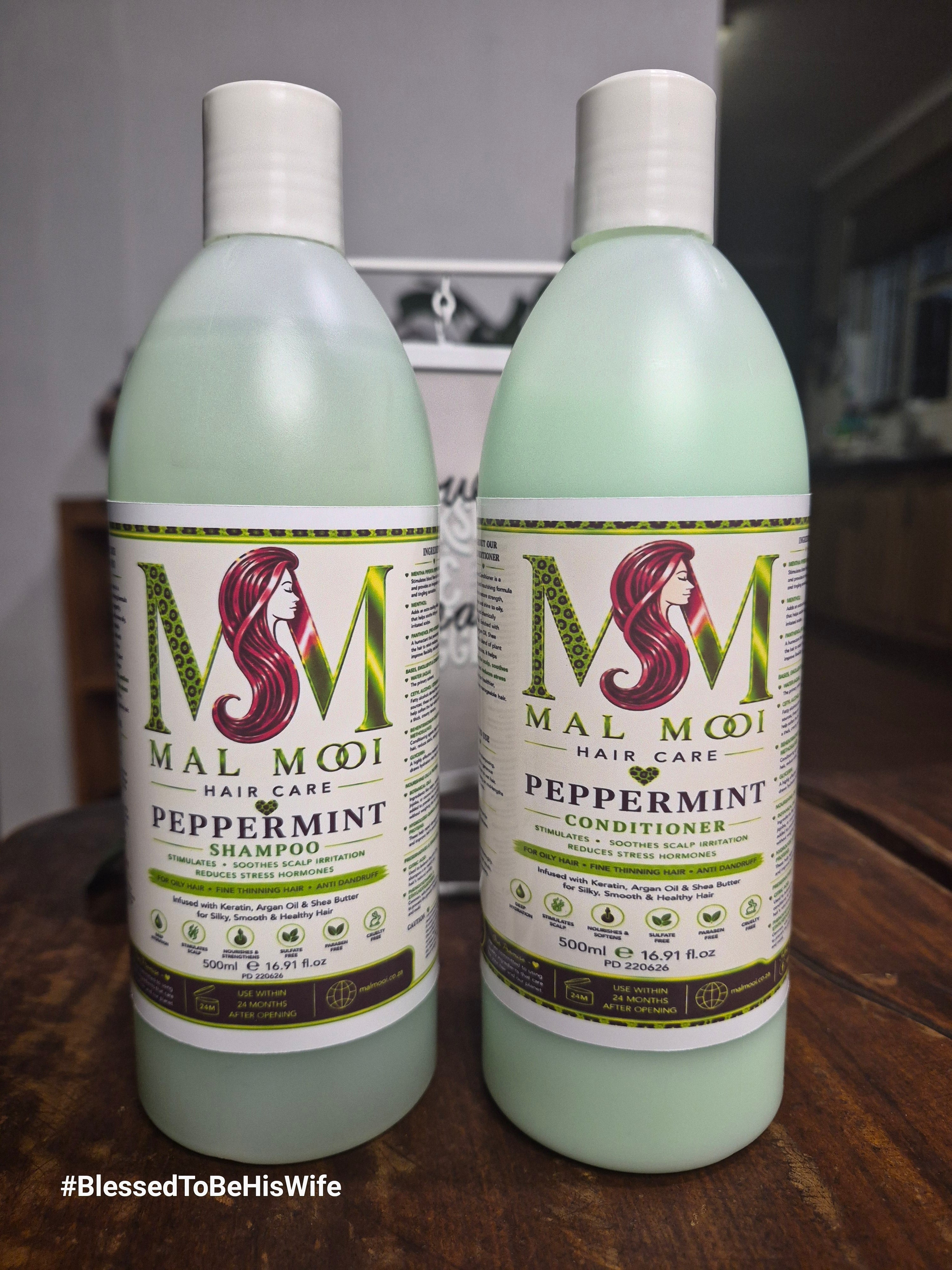 Peppermint Shampoo and Conditioner Set - 500ml each