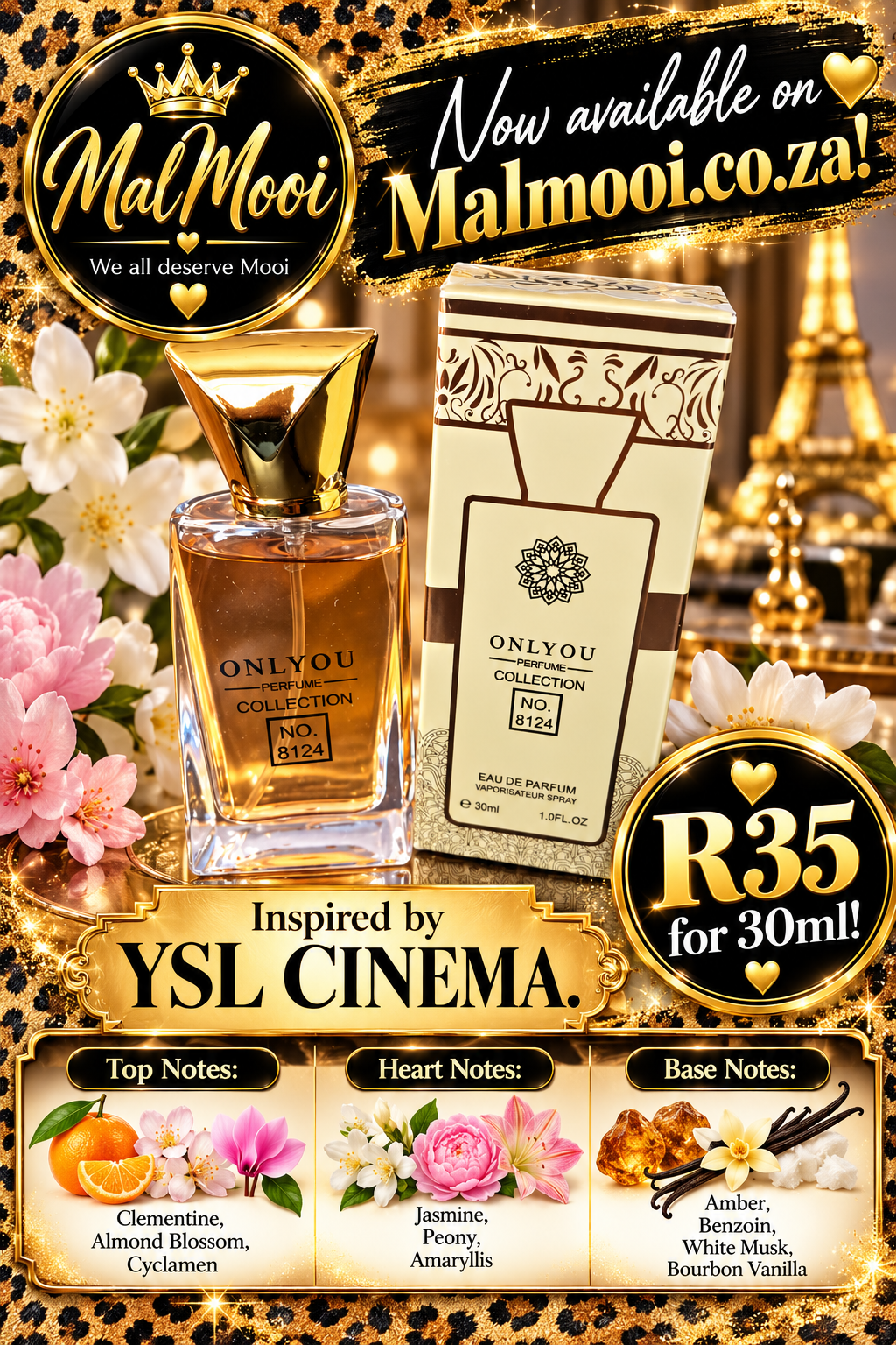 Only You No 8124 - 30ml - Inspired by YSL Cinema