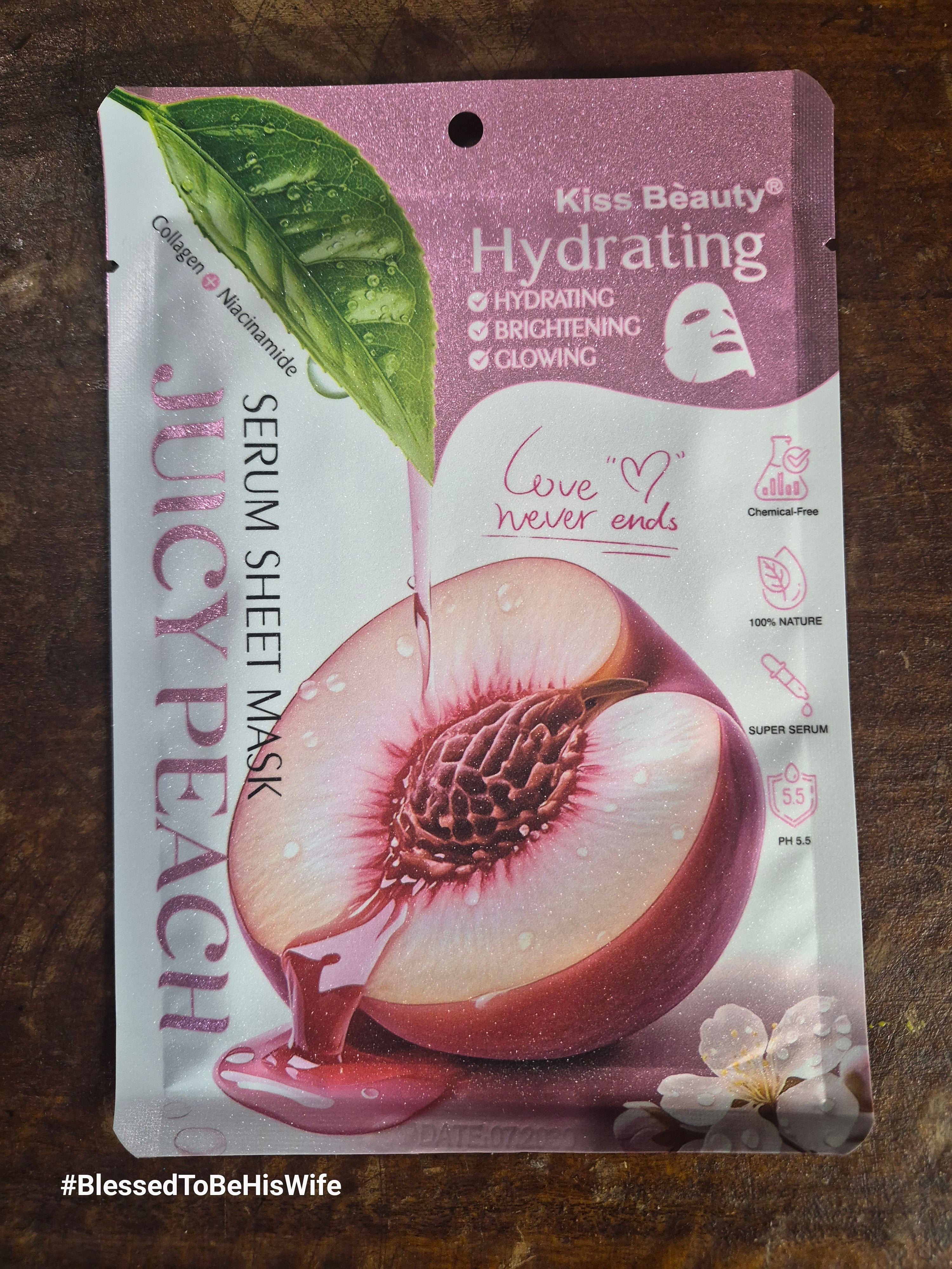 Face Mask - Juicy Peach - Hydrating